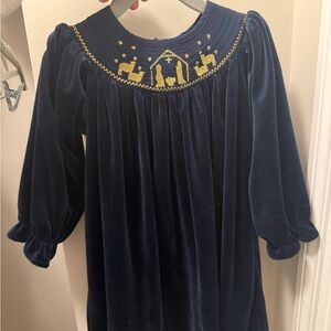 Elegant Navy Blue Kids Formal Dress